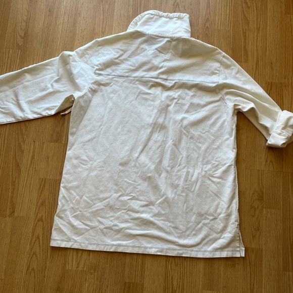 Zenergy by Chico’s Off White Flannel Pullover - Picture 8 of 10